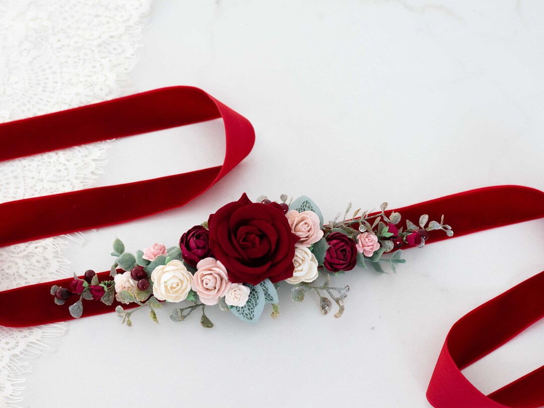 Custom Flower Sash