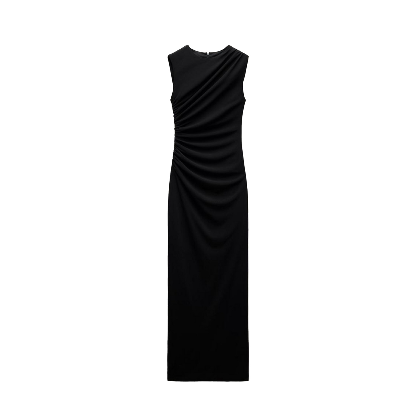 Draped midi dress