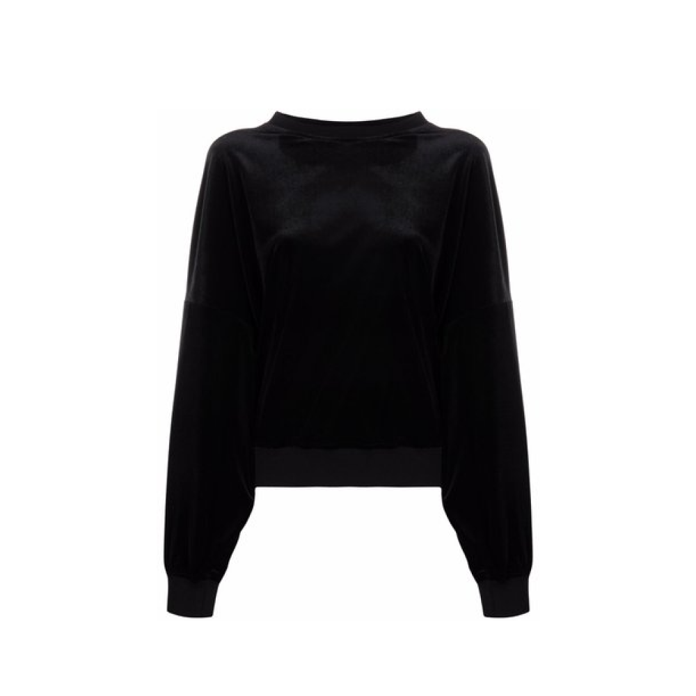 U-neck Velour Sweatshirt