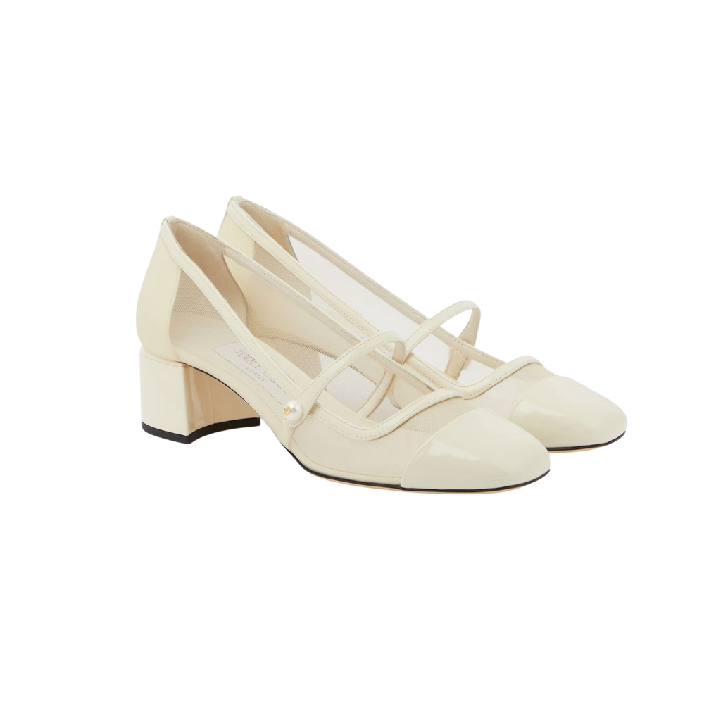 white jimmy choo heels