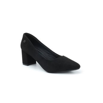 Carlton Black Solid Women Block