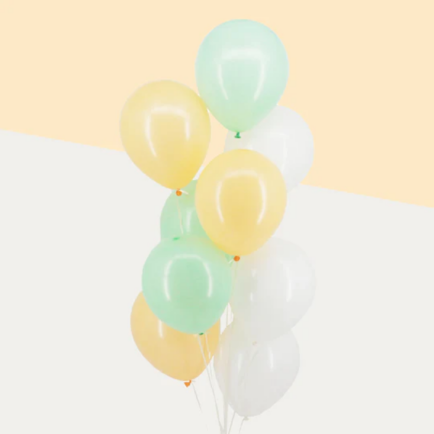9 Pieces of Pastel Coloured Helium