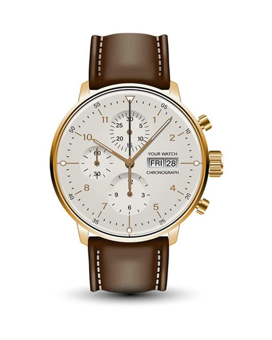 Analog Men's Leather Watch