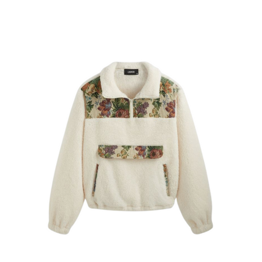 Floral Jacquard Sweatshirt Curve & Plus