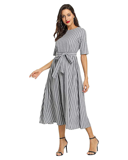 Biltoxi Western Midi Dress for Women